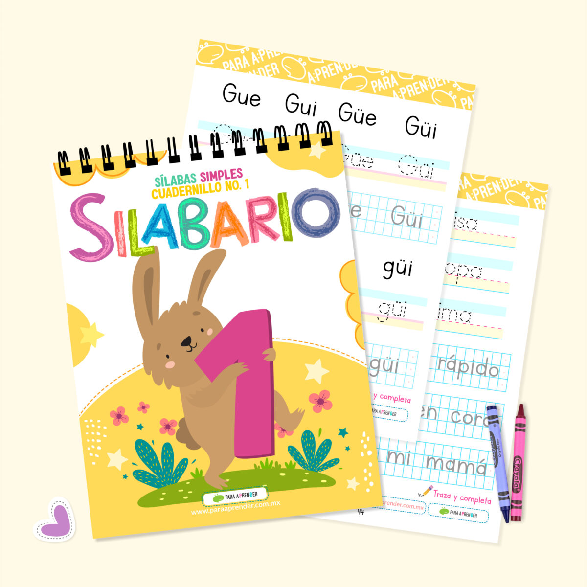 Silabario 1:Sílabas Simples 108 pág.