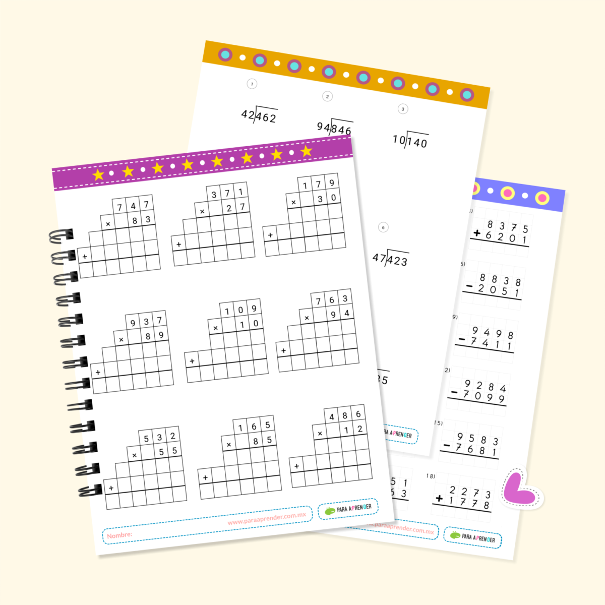 Ejercicios de Matemáticas para 3°, 4° y 5° 116 Pág. - Imagen 3
